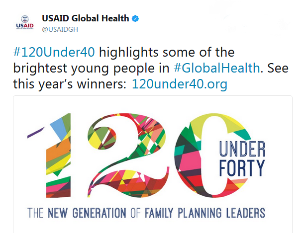 USAID Global Health tweet